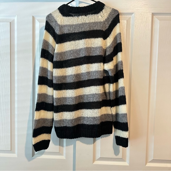 New Zara $139 Steven Meisel Striped Oversized Alpaca Blend Sweater 6693/350 XS M - Picture 5 of 10